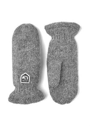 Basic wool mittens Grey Hestra 